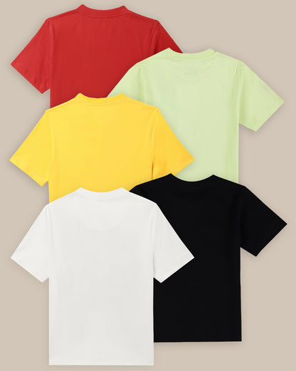 Justice League Pack Of 5 T-Shirts  Boys