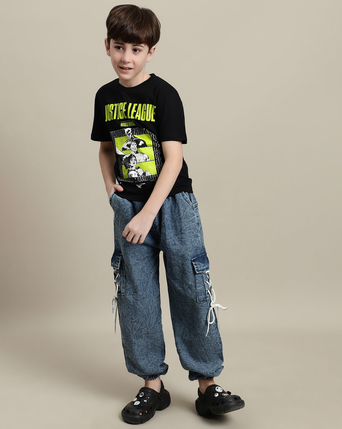 Justice League Pack Of 5 T-Shirts  Boys