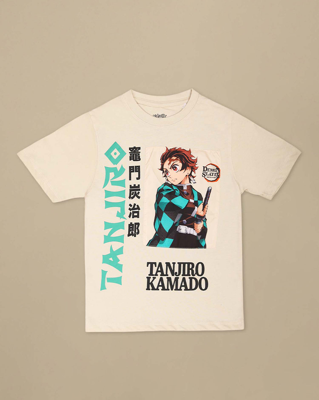 Demon Slayer: Tanjiro Anime Printed Fog Regular Fit Pure Cotton Tshirt For Boys