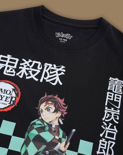 Demon Slayer  Regular Fit Tshirt  Boys