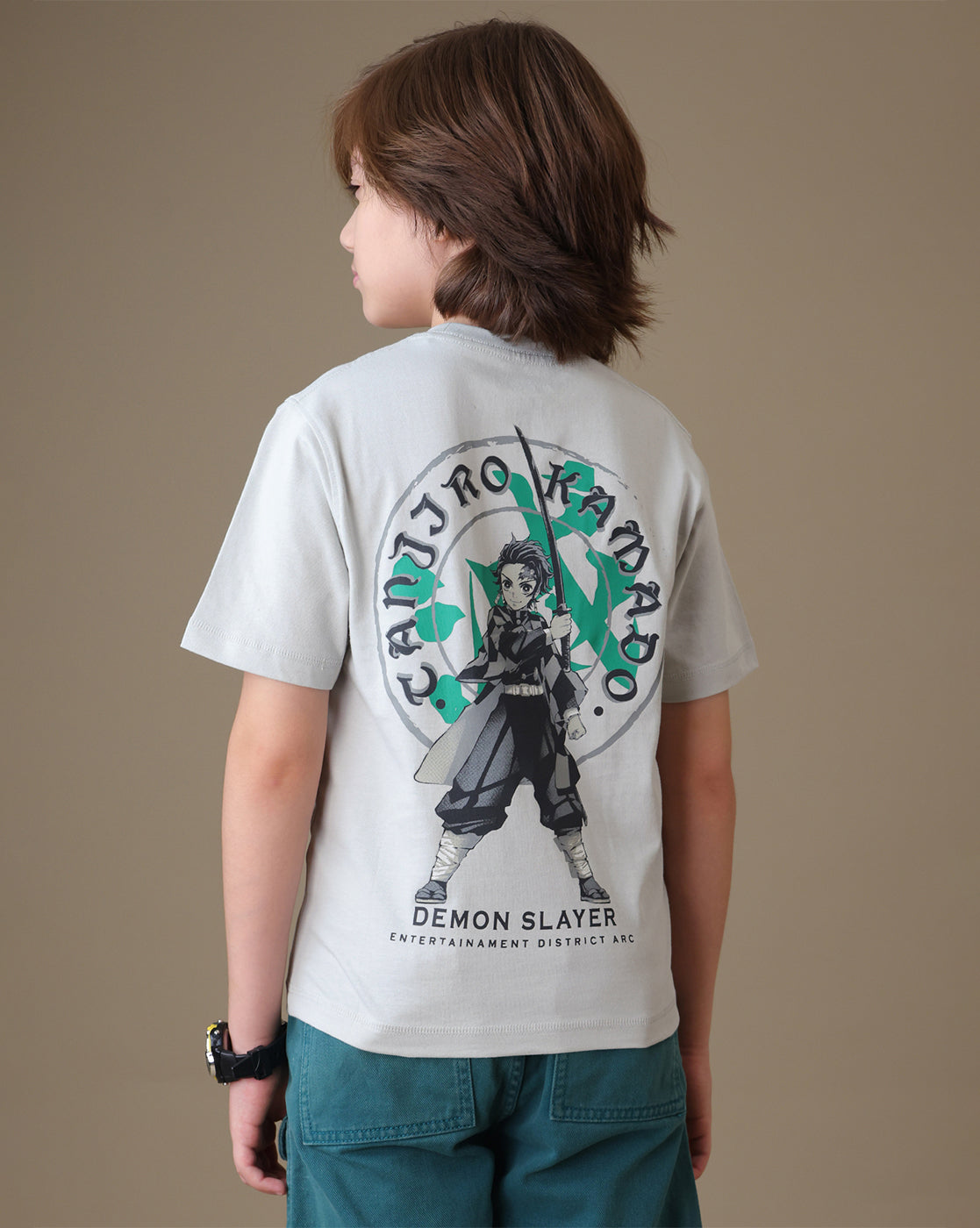 Demon Slayer Tanjiro Kamado  Regular Fit Tshirt  Boys
