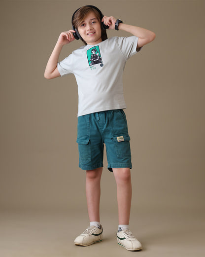 Demon Slayer Tanjiro Kamado  Regular Fit Tshirt  Boys