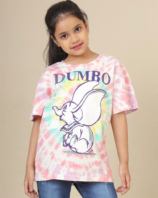 Dumbo Printed Oversized Tshirt For Girls