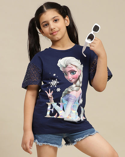 Frozen  Regular Fit Tshirt  Girls