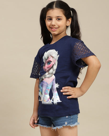 Frozen  Regular Fit Tshirt  Girls