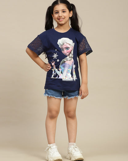 Frozen  Regular Fit Tshirt  Girls