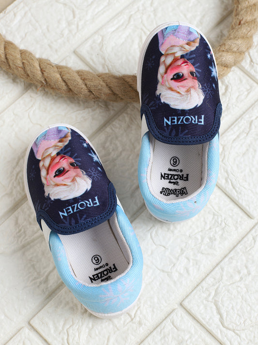 Frozen Printed Canvas Shoes For Kids Girls