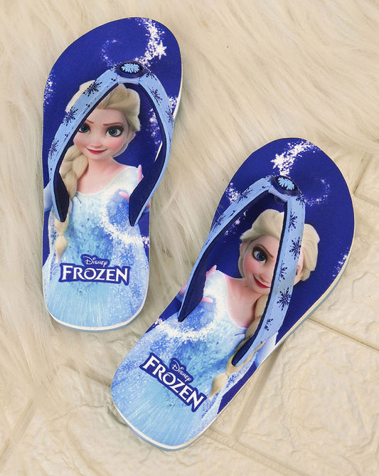 Frozen Printed Flip-Flops For Kids Girls