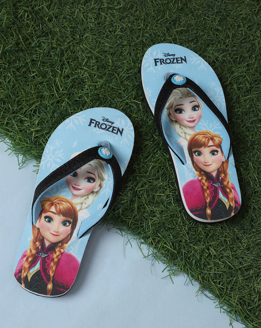 Frozen Printed Flip-Flops For Kids Girls