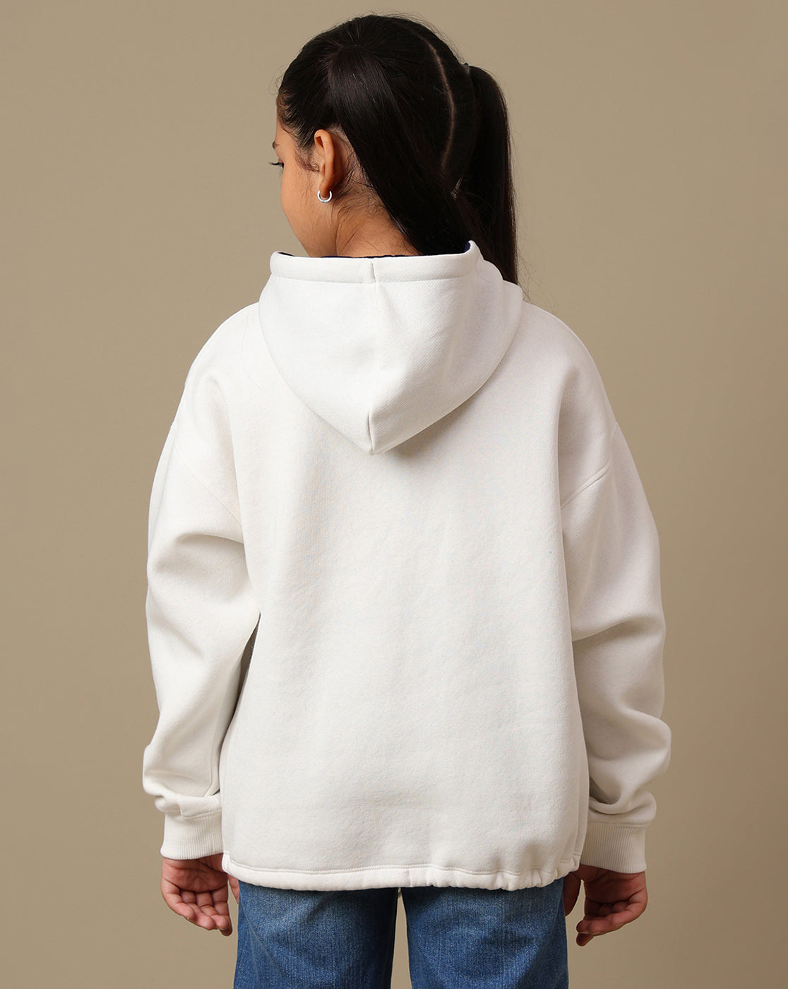 Frozen Printed Oversized Hoodie For Girls