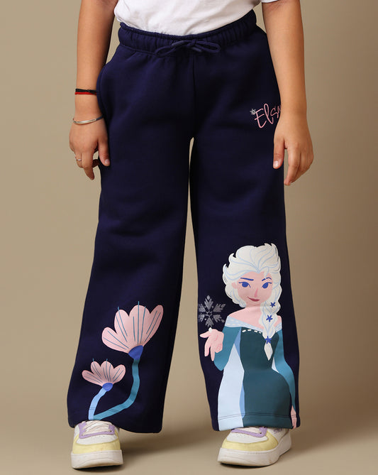 Frozen Printed Relaxed Fit Jogger For Girls