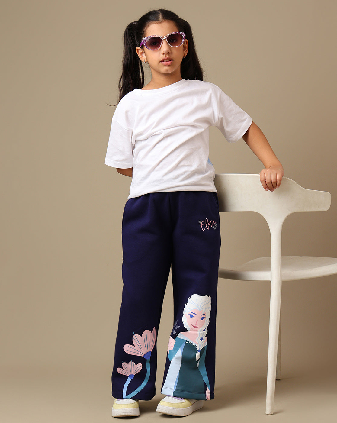 Frozen Printed Relaxed Fit Jogger For Girls