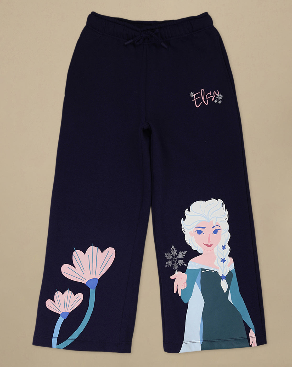 Frozen Printed Relaxed Fit Jogger For Girls
