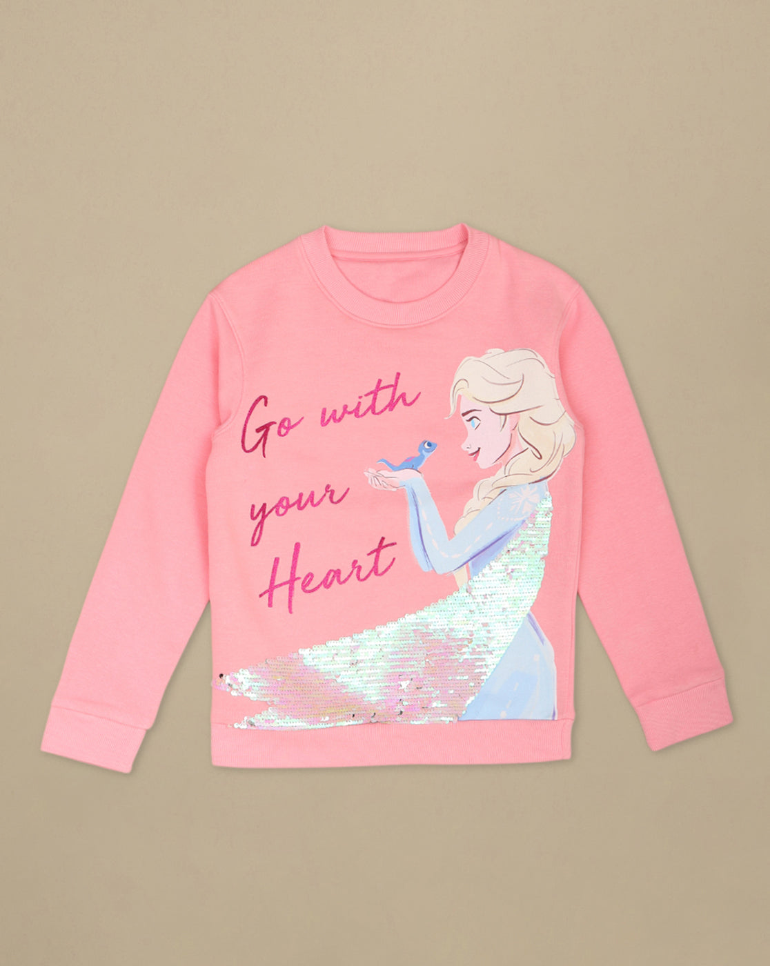Frozen Printed Regular Sweatshirt For Girls