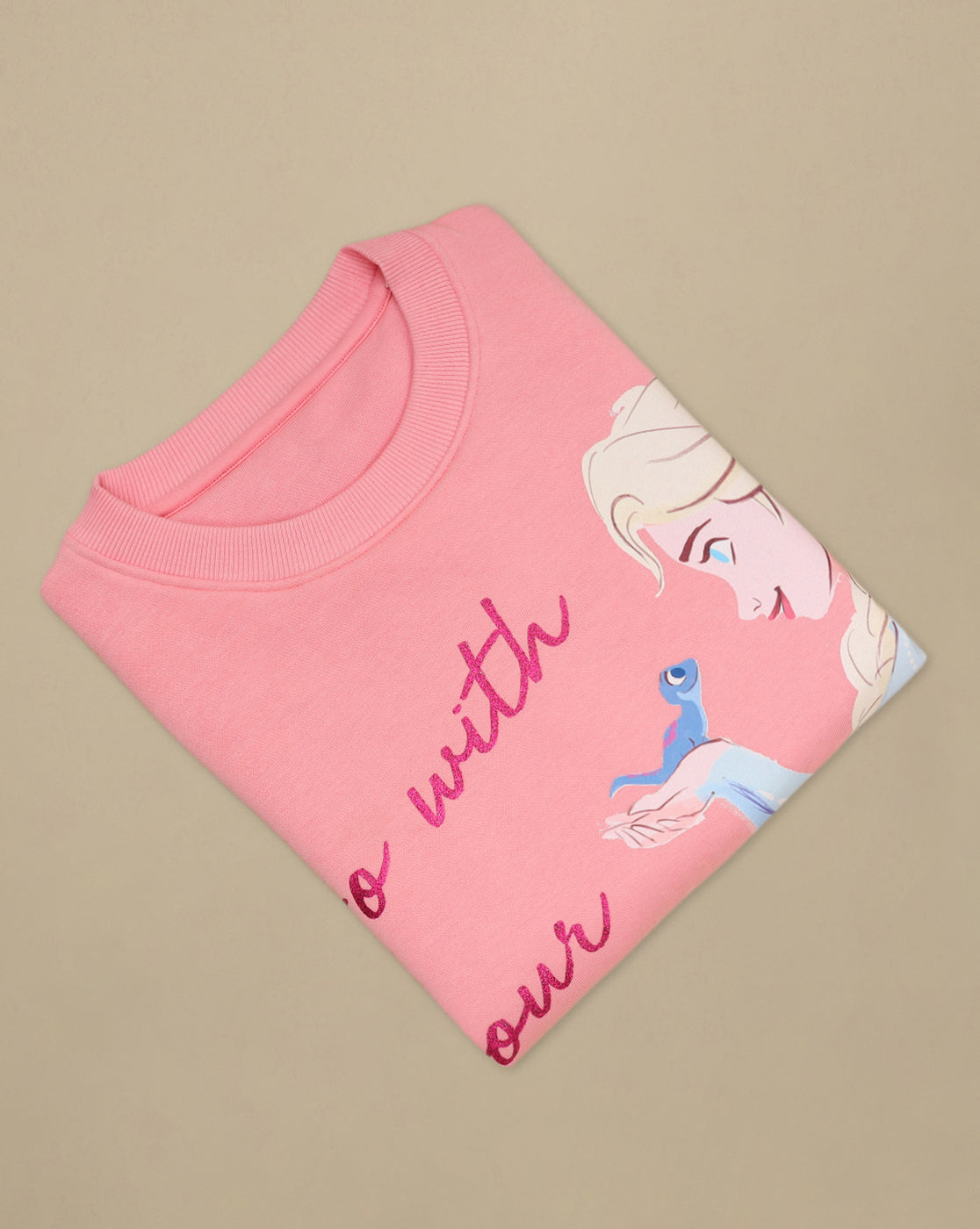 Frozen Printed Regular Sweatshirt For Girls