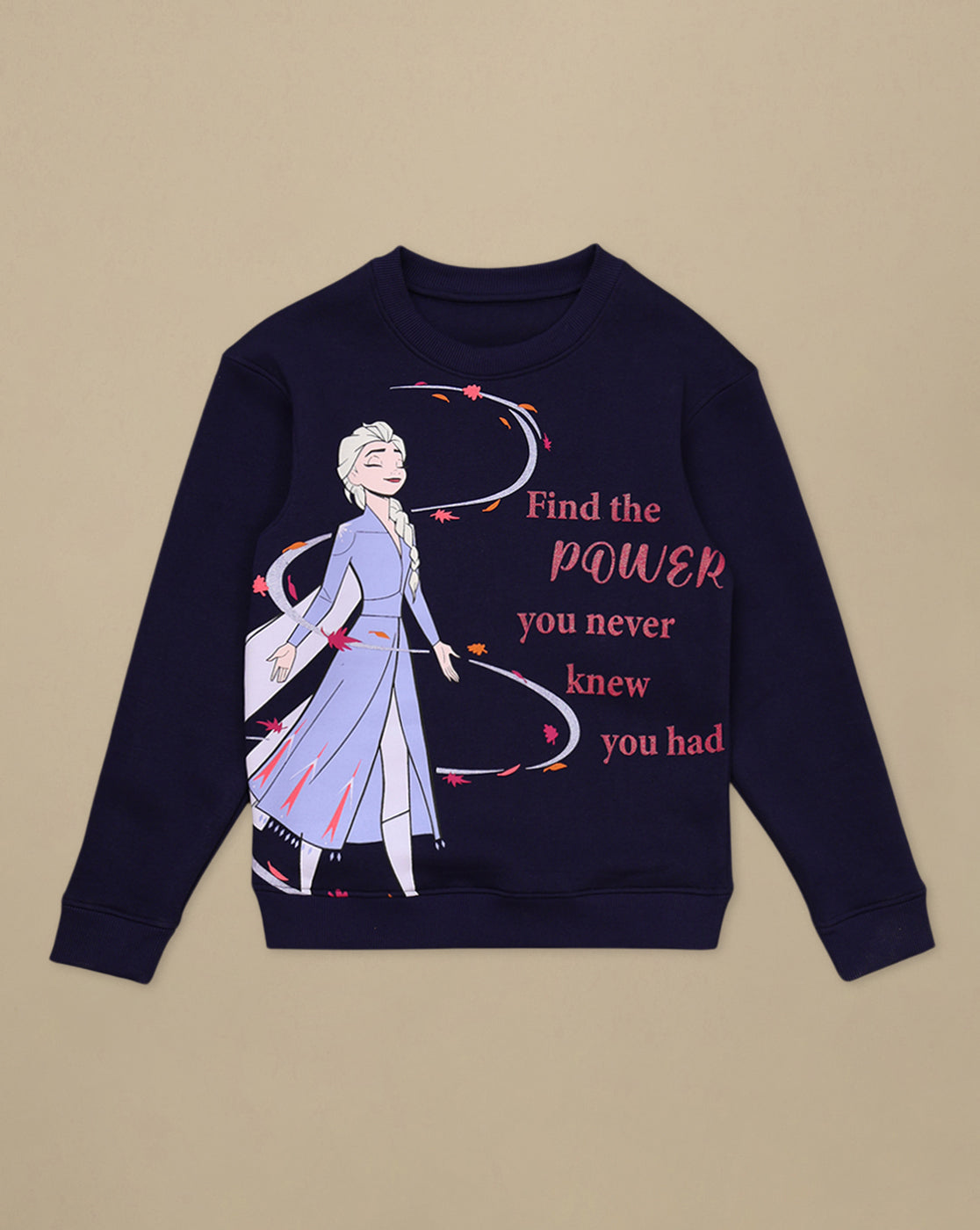 Frozen Printed Regular Fit Sweatshirt For Girls