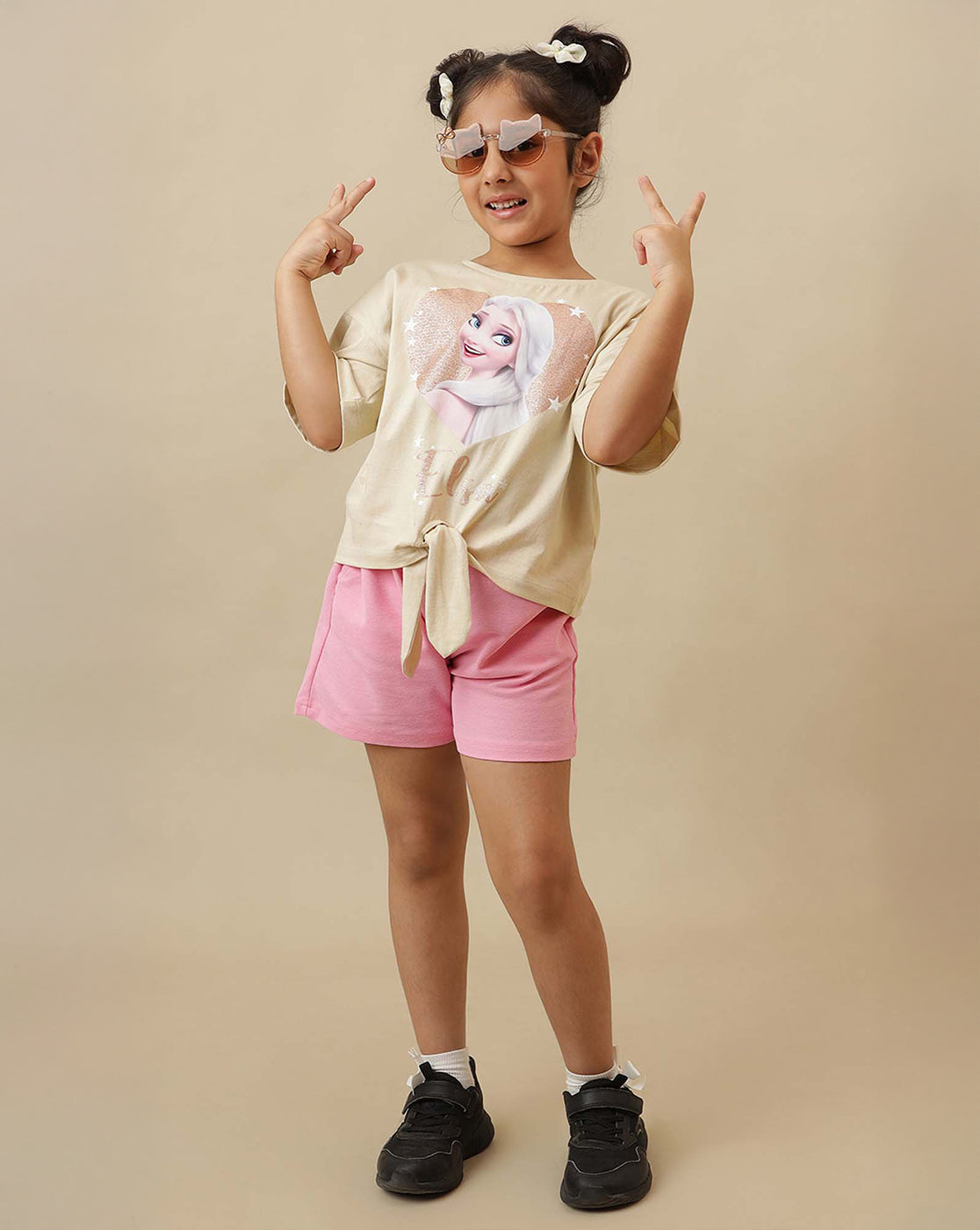 Frozen Printed Oversized Tshirt For Girls
