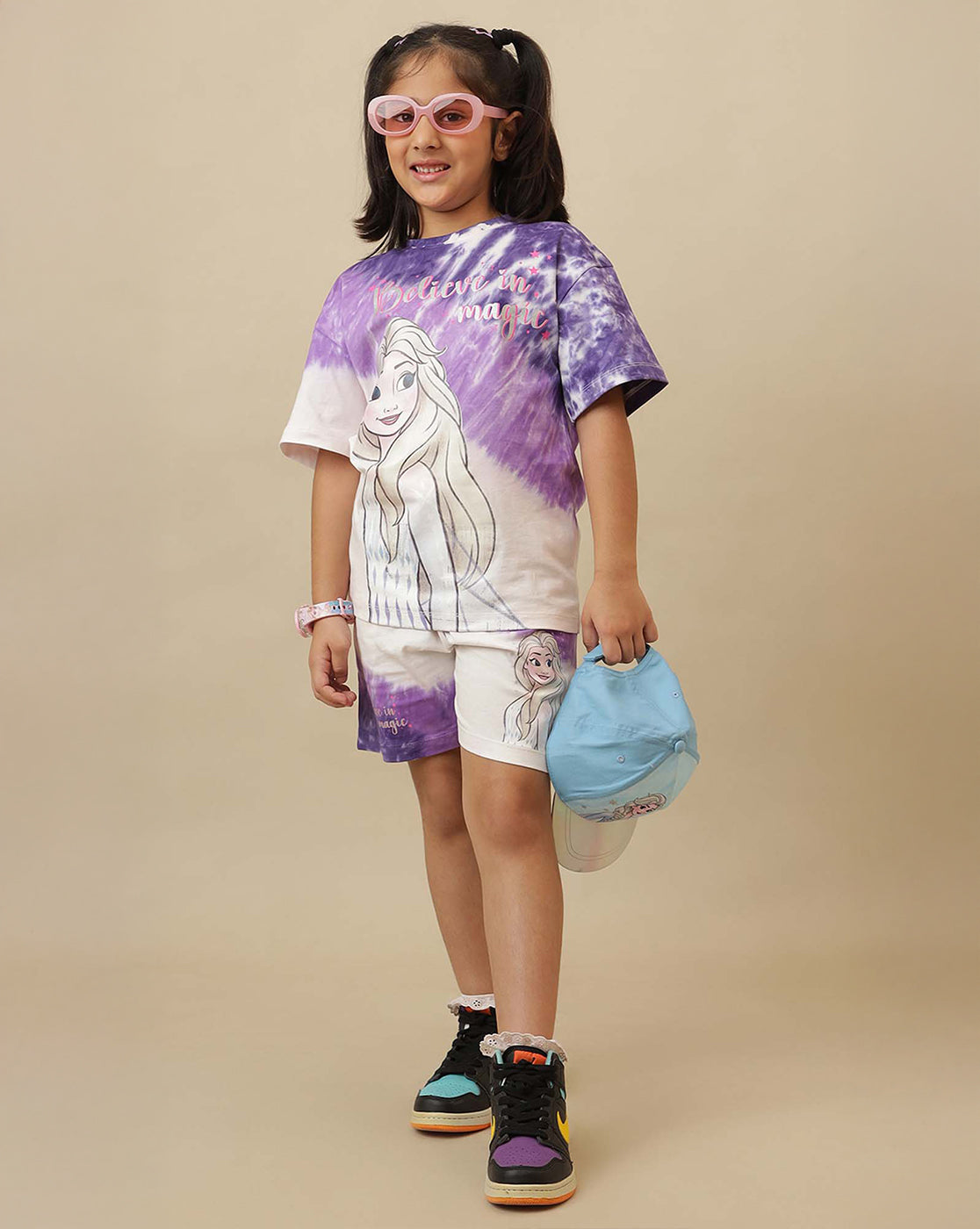 Frozen Printed Oversized Tshirt For Girls