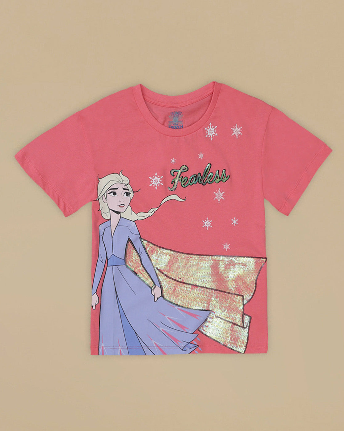 Frozen Printed Relaxed Fit Tshirt For Girls