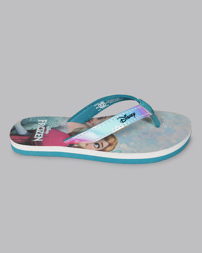 Frozen Sky Blue Flip-Flops  Kids Girls