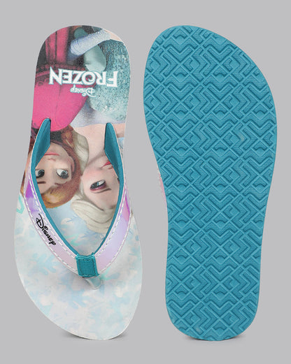 Frozen Sky Blue Flip-Flops  Kids Girls