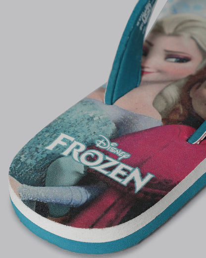Frozen Sky Blue Flip-Flops  Kids Girls
