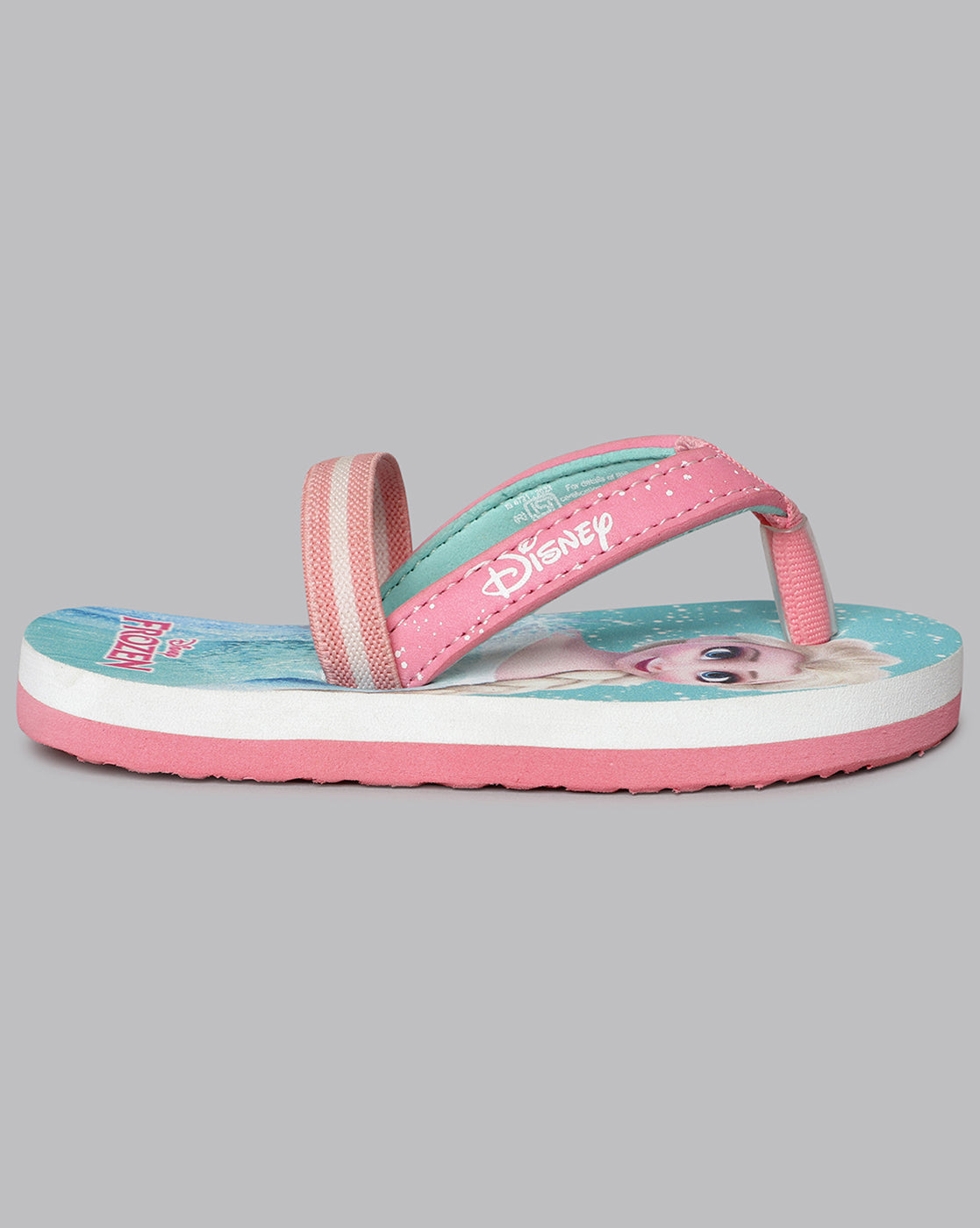 Frozen Printed Pink Flip-Flops For Kids Girls