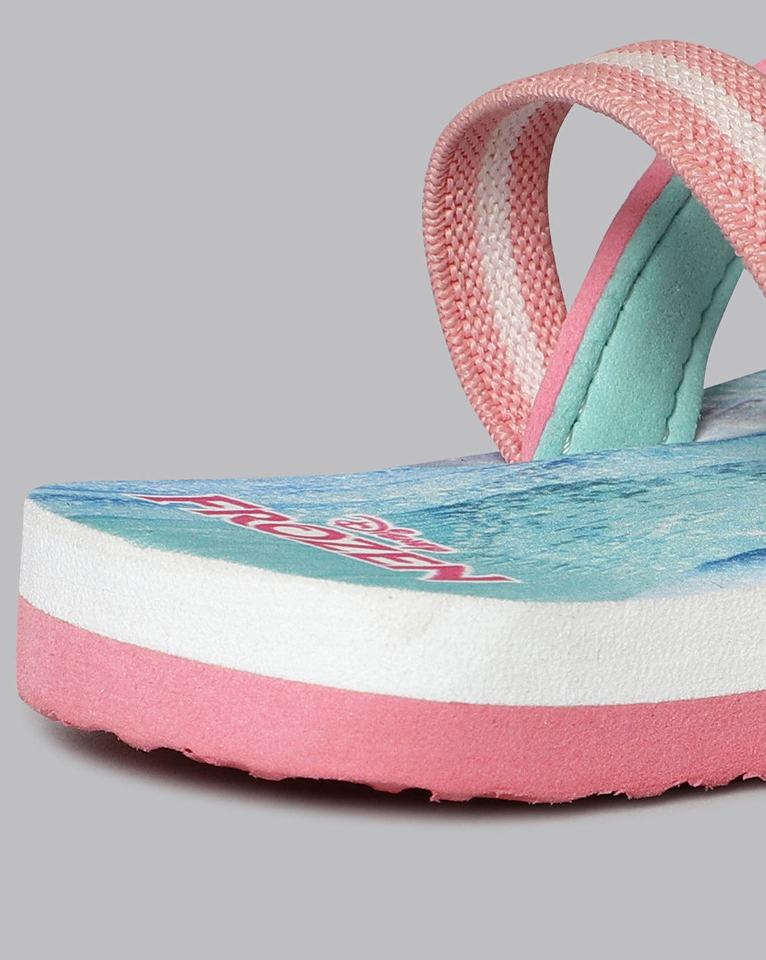 Frozen Printed Pink Flip-Flops For Kids Girls
