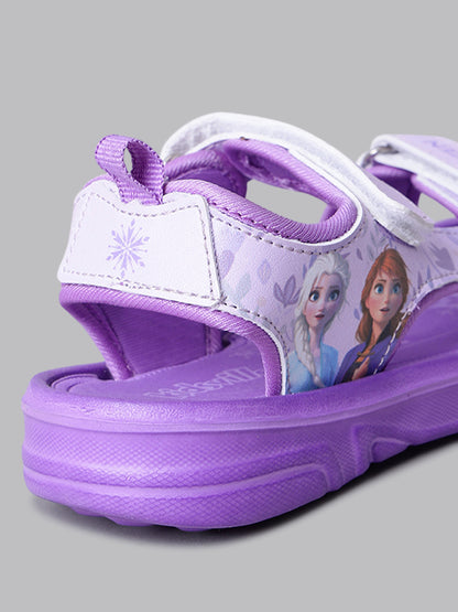 Kids Girls Frozen  Purple Sandals