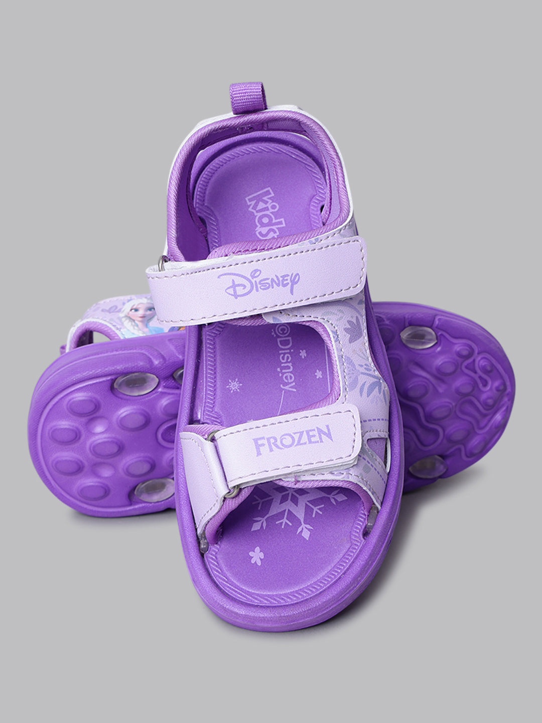 Kids Girls Frozen Printed Purple Sandals