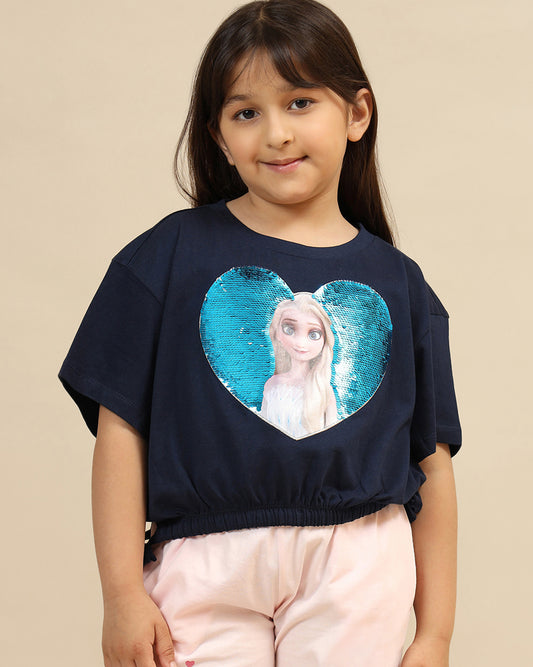 Frozen Boxy Fit Tshirt Girls