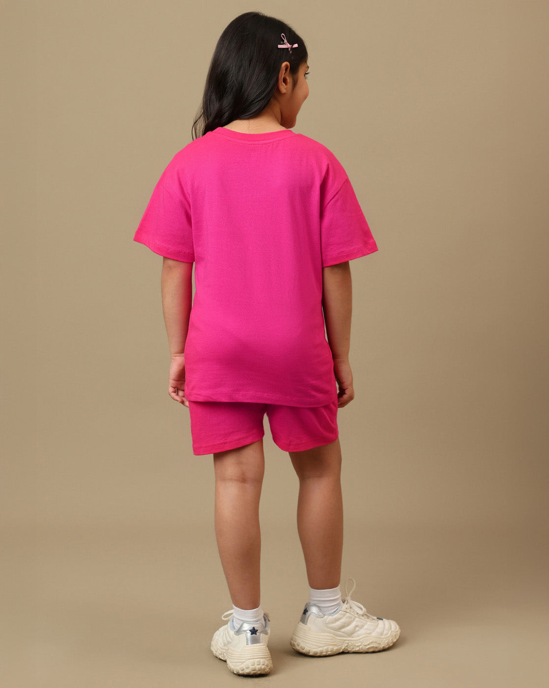 Frozen Printed Regular Fit Tshirt & Shorts Co-Ords Set For Girls