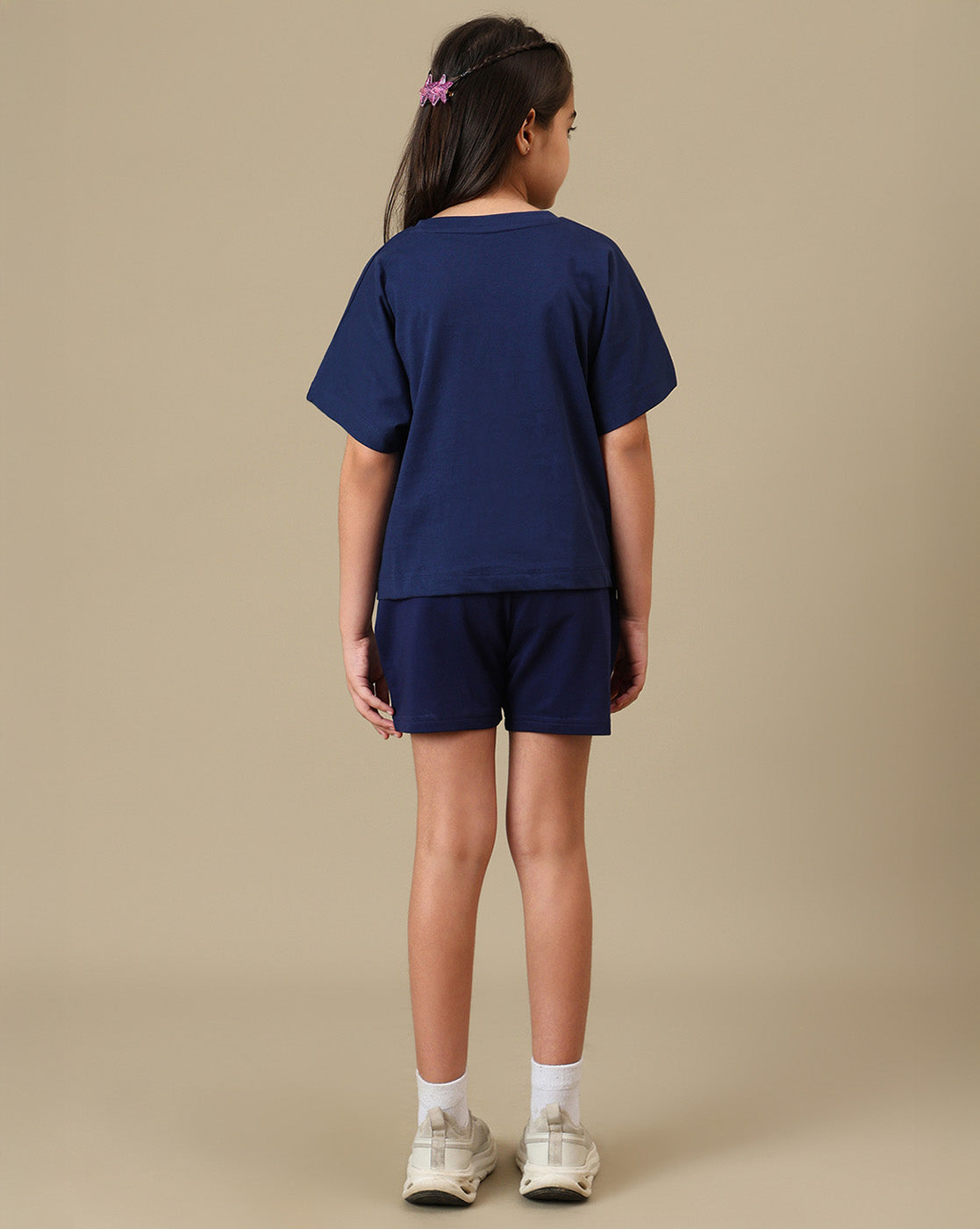 Frozen Printed Regular Fit Tshirt & Shorts  For Girls