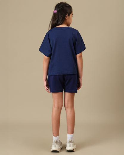 Frozen  Regular Fit Tshirt & Shorts  Girls