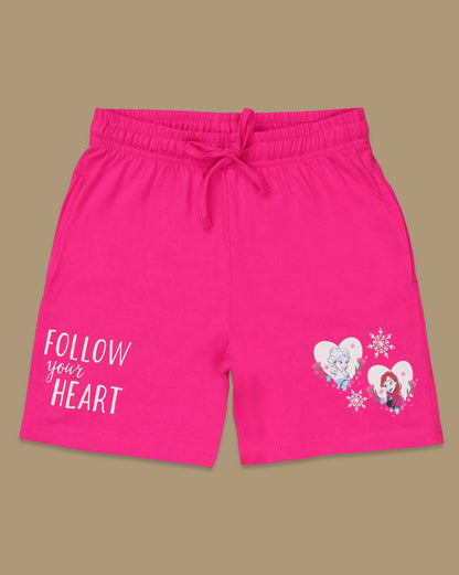 Frozen  Regular Fit Shorts  Girls