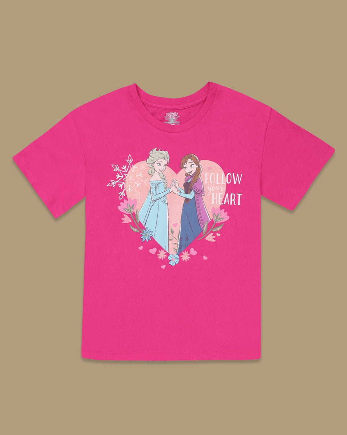 Frozen Printed  Relaxed Fit Tshirt For Girls