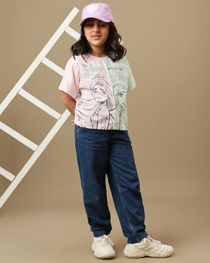 Frozen  Boxy Fit Tshirt  Girls