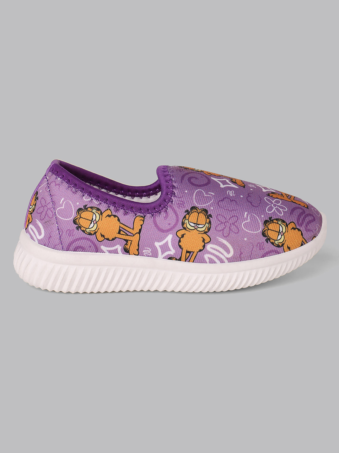 Kids Girls Garfield Printed Purple Shoes
