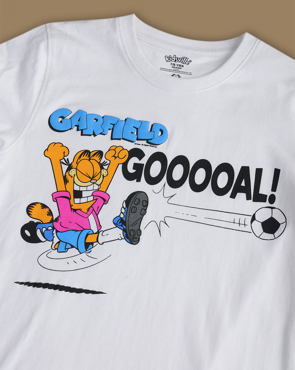 Garfield Printed Regular Fit Tshirt For Boys