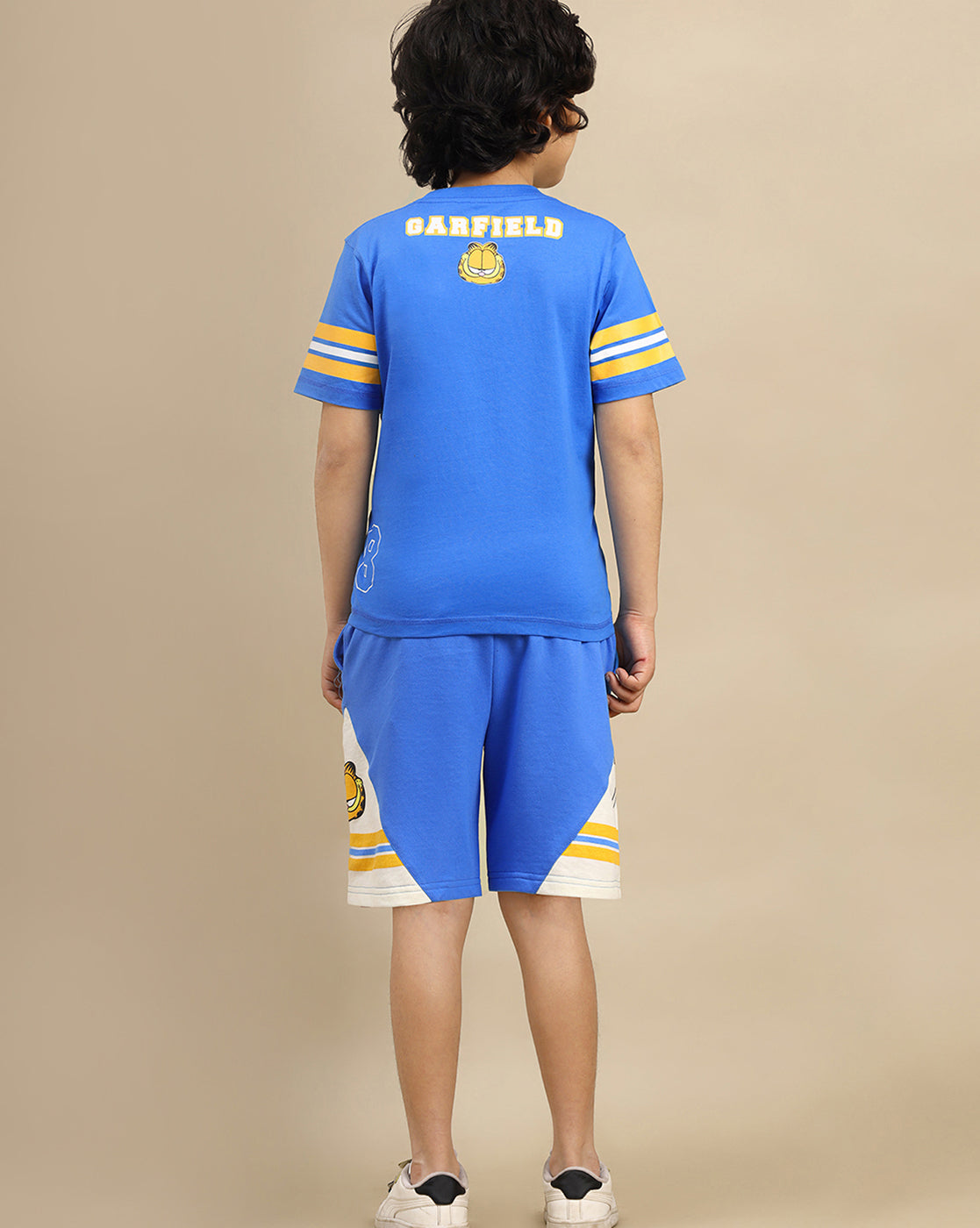 Garfield  T-shirt & Short Co-Ords Set For Boys
