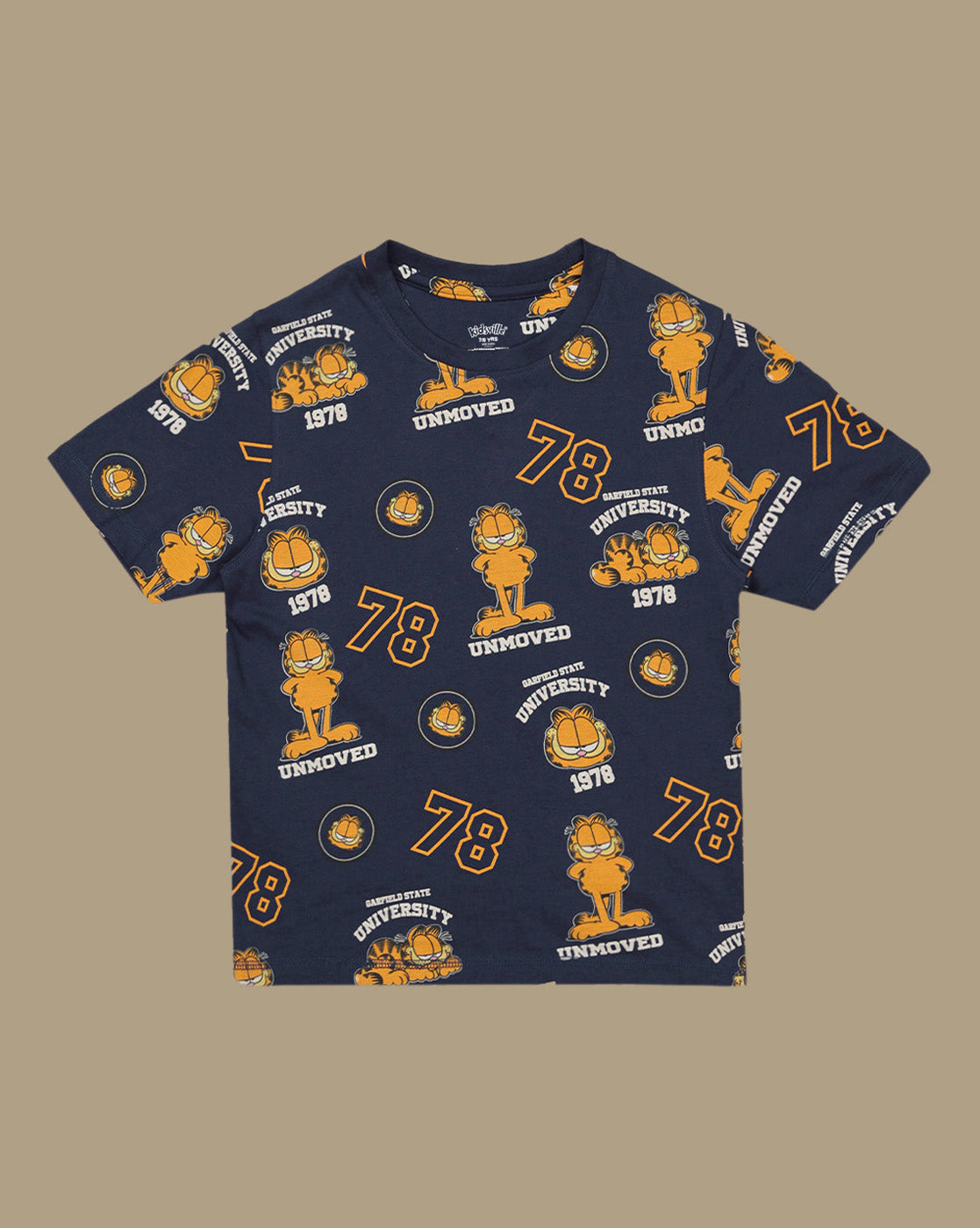 Garfield Printed Regular Fit Tshirt For Boys