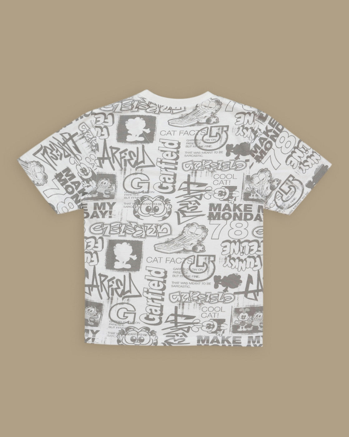 Garfield Reversible Sequins Printed Regular Fit Tshirt For Boys