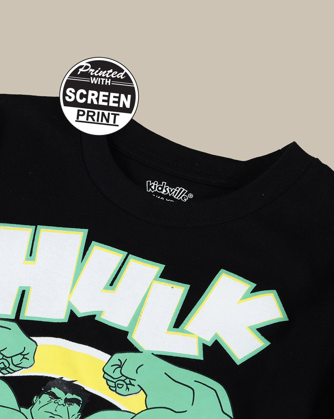 Hulk Regular Fit Tshirt For Boys