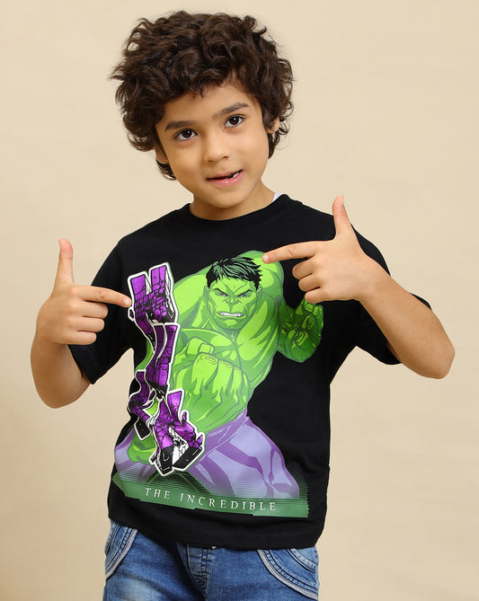 Hulk Printed Regular Fit Tshirt For Boys