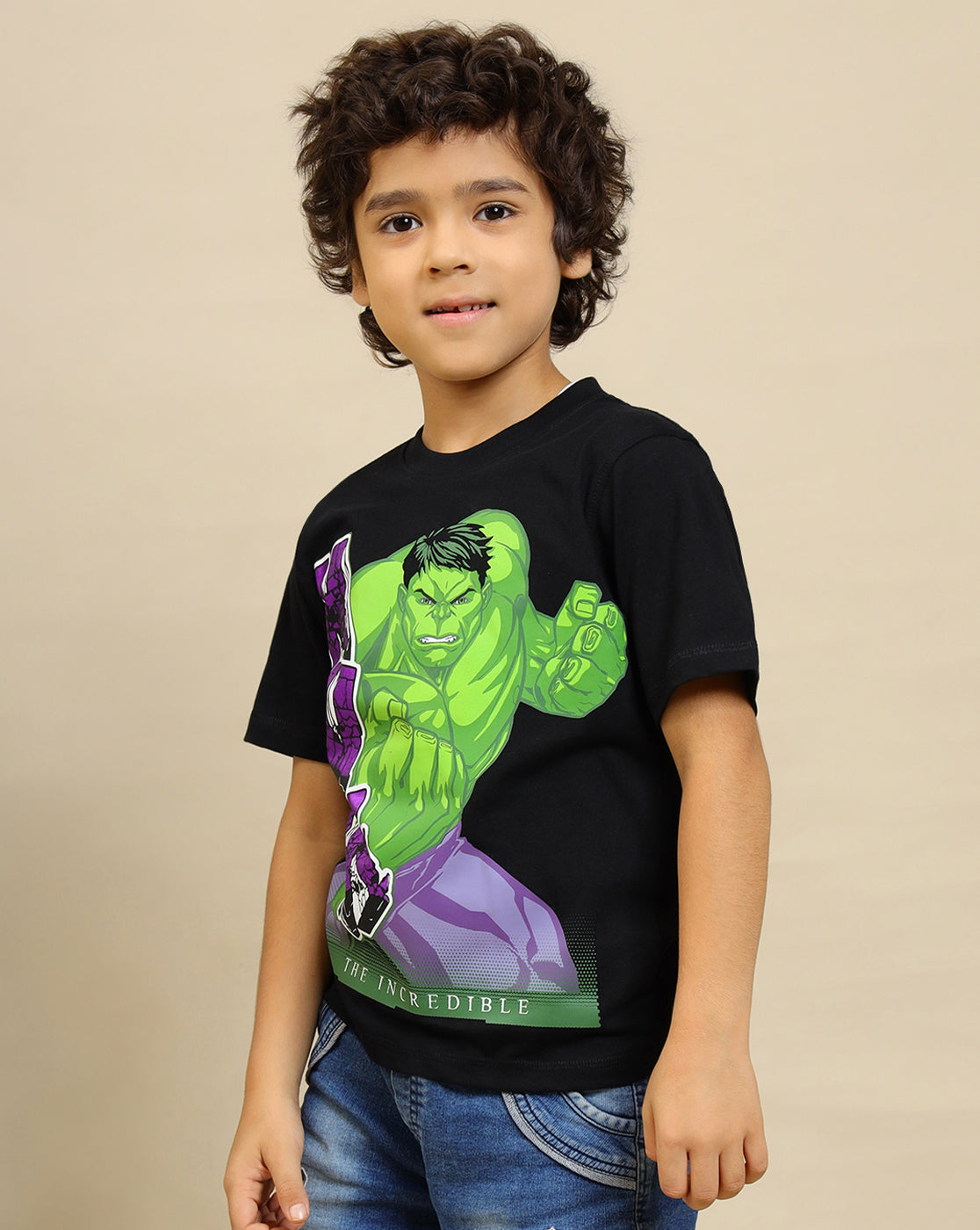 Hulk Printed Regular Fit Tshirt For Boys