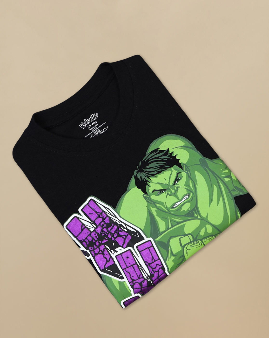 Hulk Printed Regular Fit Tshirt For Boys