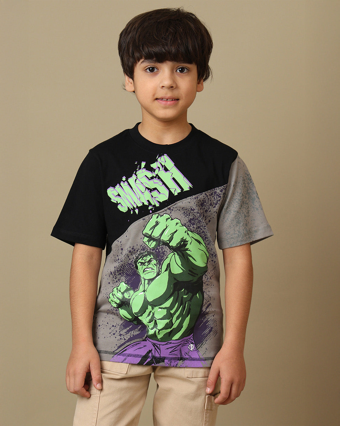 Hulk Printed Regular Fit Tshirt For Boys