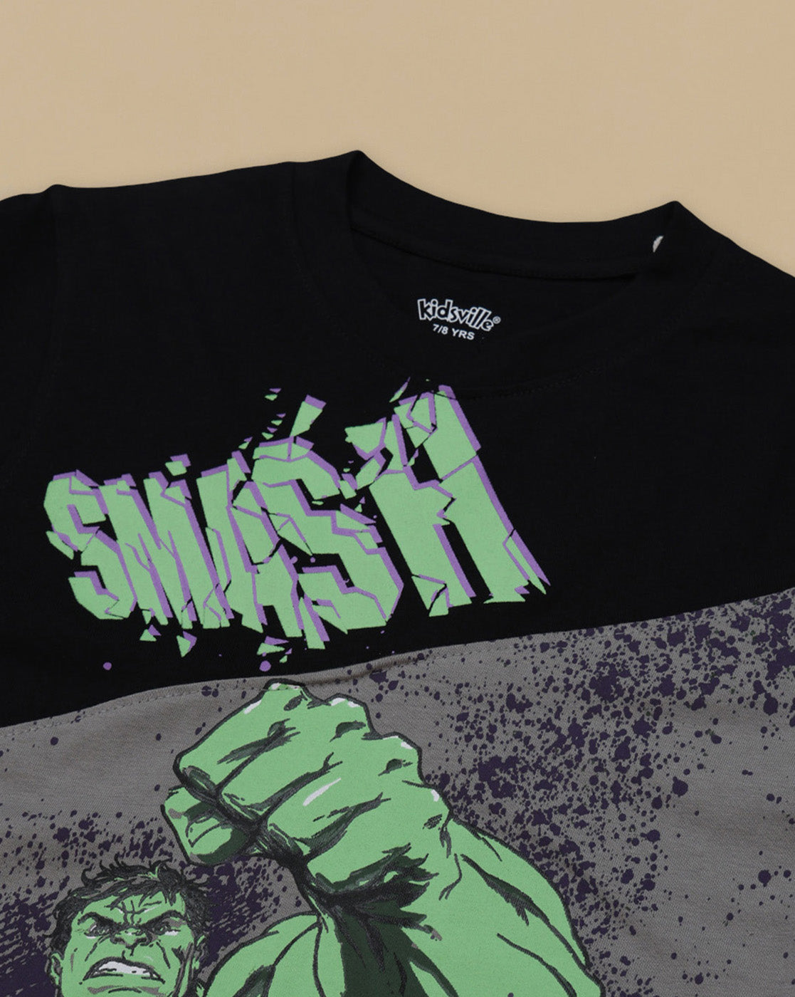 Hulk Printed Regular Fit Tshirt For Boys