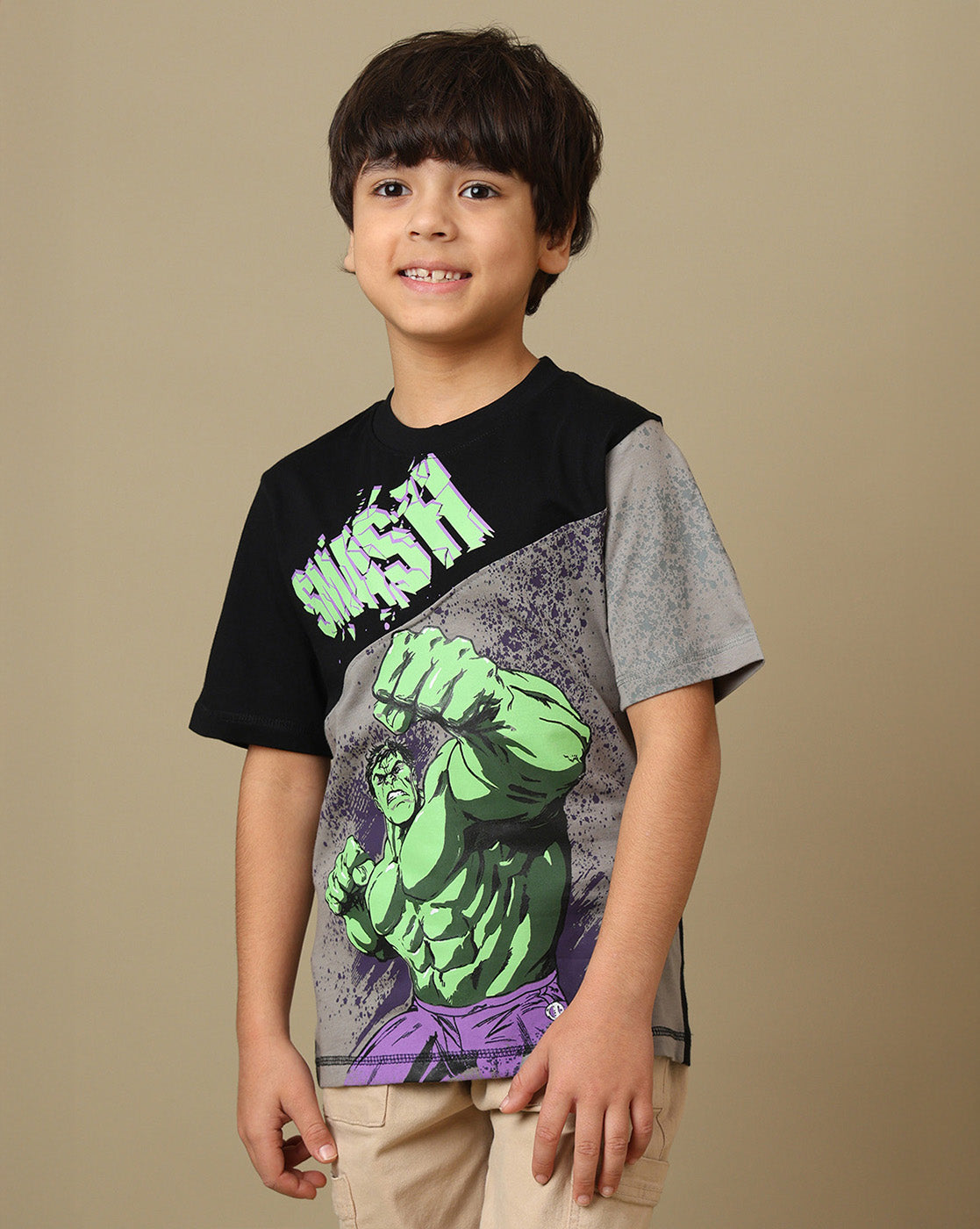 Hulk Printed Regular Fit Tshirt For Boys