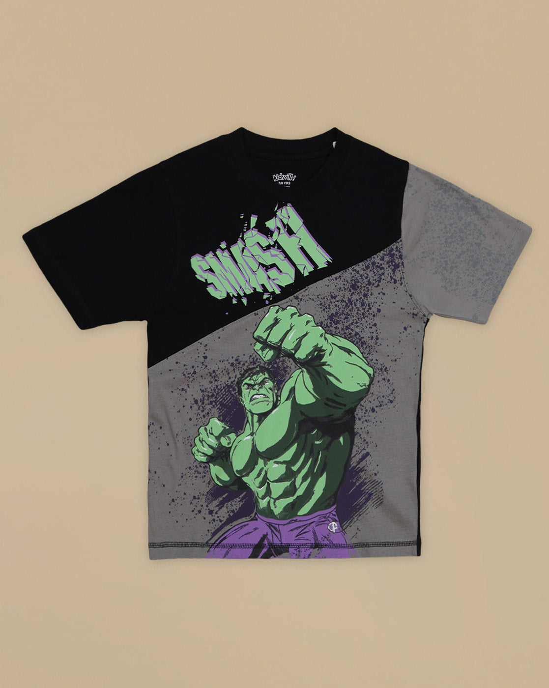 Hulk Printed Regular Fit Tshirt For Boys